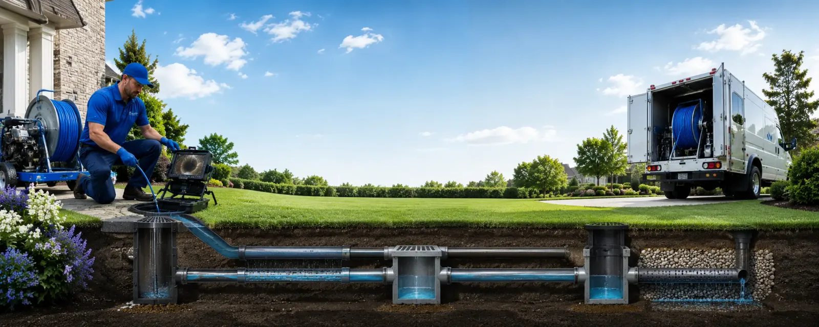 Outdoor drain cleaning information for Hitchcock, OK